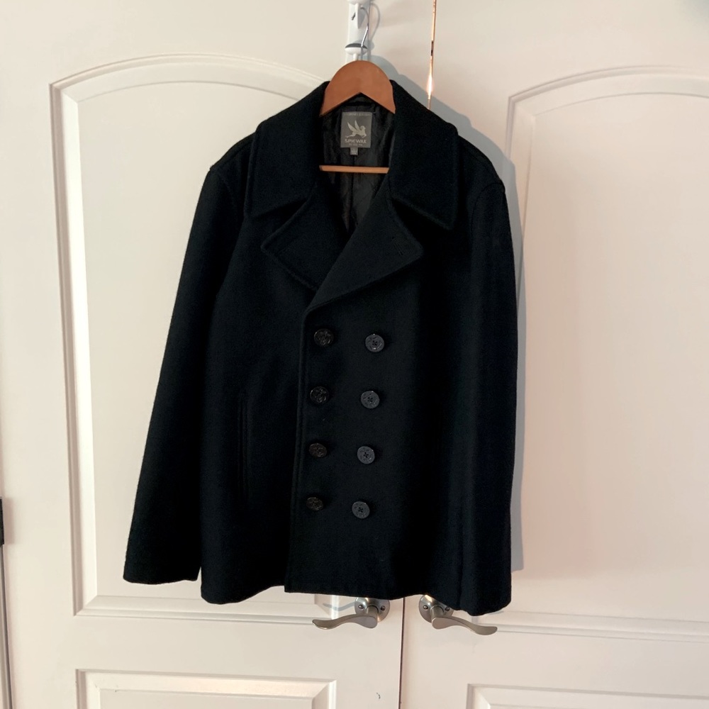 ‘Dugan’ Wool Blend Peacoat - Spiewak & Son’s